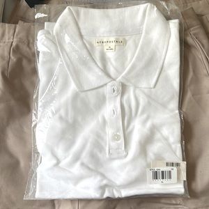 Aeropostale white button up !!! Brand new still in plastic and tags.✨✨